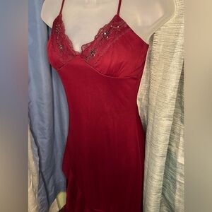 Entrancy Dress - Burgundy Red Lace Dress - Women’s Size Medium (8-10)